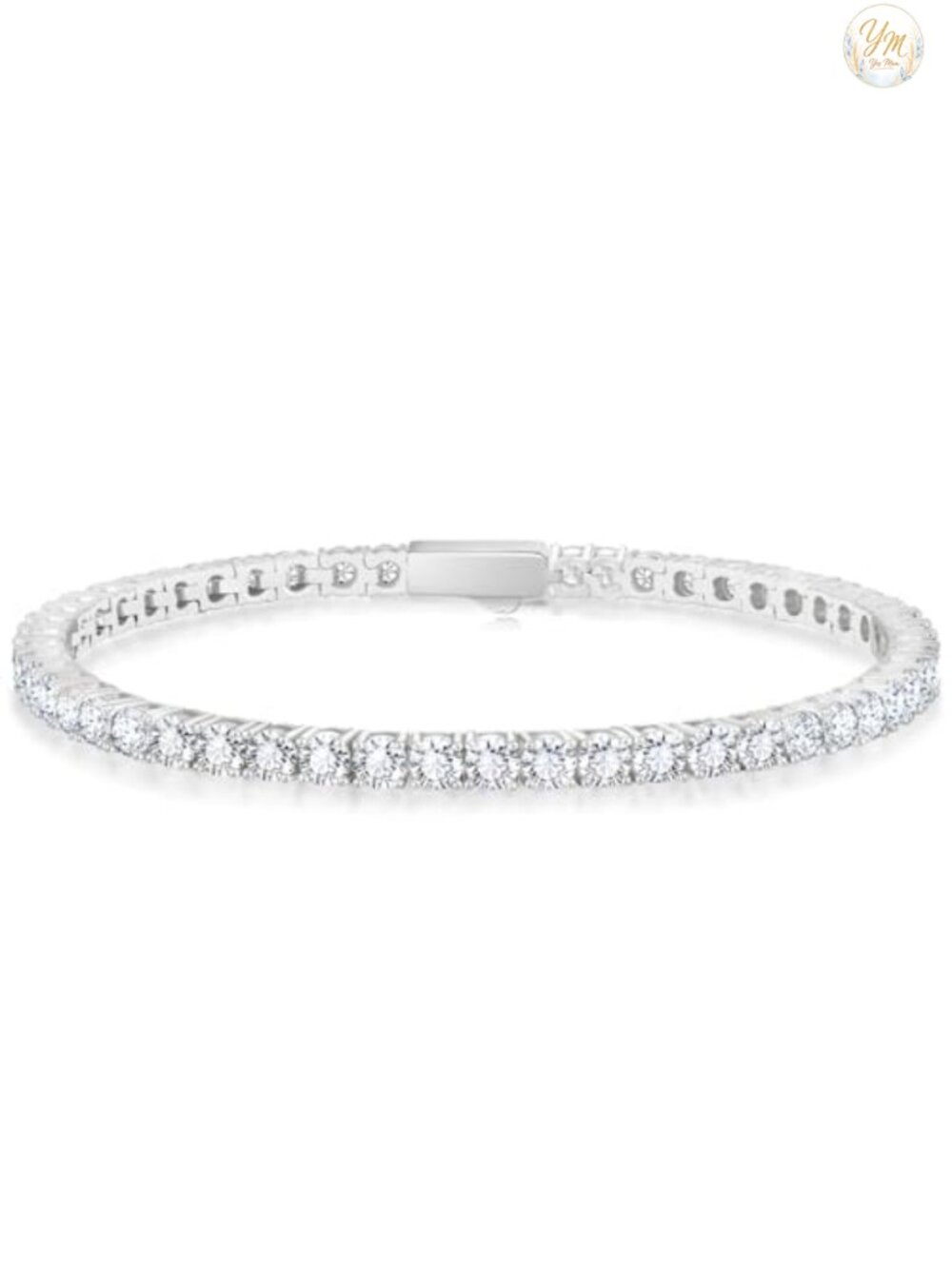 14K Gold Plated Tennis Bracelet Women Men 5A CZ Hypoallergenic Iced Out Cubic